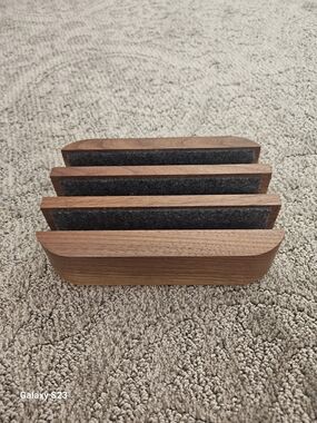 The Hrd Wood Wooden Desk Organizer Triple Laptop Holder